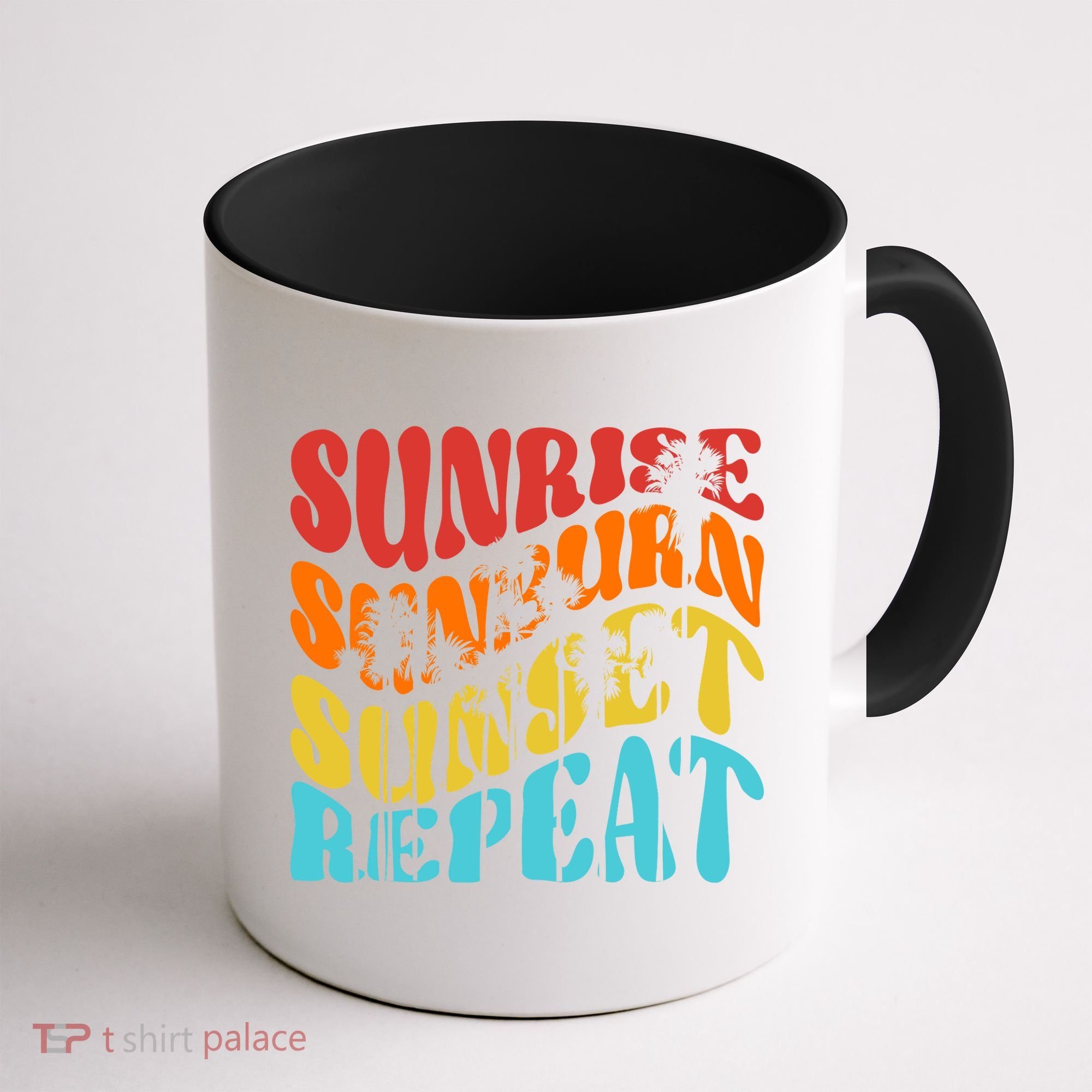 Sunride Sunburn Sunset Repeat Coffee Mug