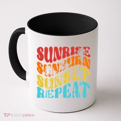 Sunride Sunburn Sunset Repeat Coffee Mug
