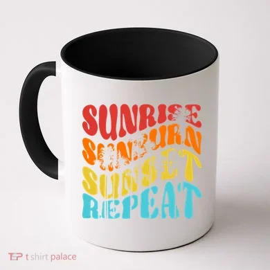 Sunride Sunburn Sunset Repeat Coffee Mug