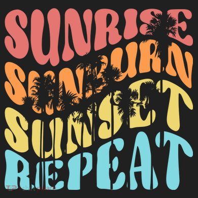Sunride Sunburn Sunset Repeat District V.I.T. Heavyweight Hoodie