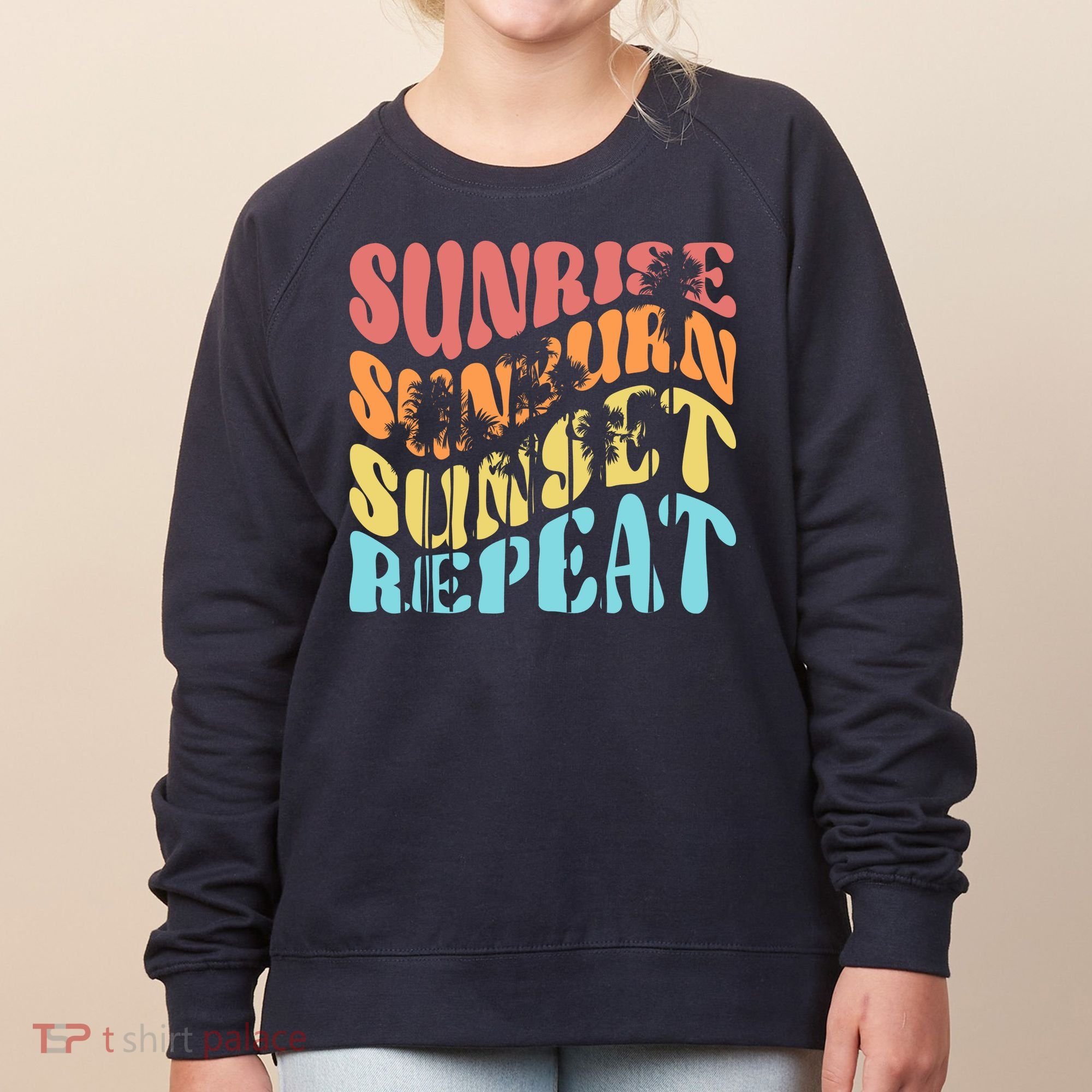 Sunride Sunburn Sunset Repeat Women's Sweatshirt