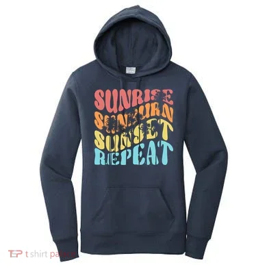 Sunride Sunburn Sunset Repeat Women's Hoodie