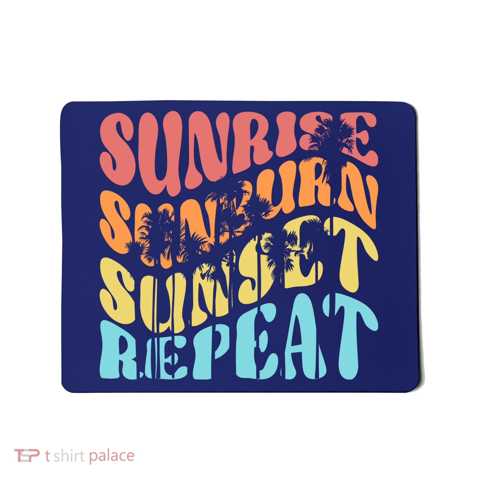Sunride Sunburn Sunset Repeat Mousepad