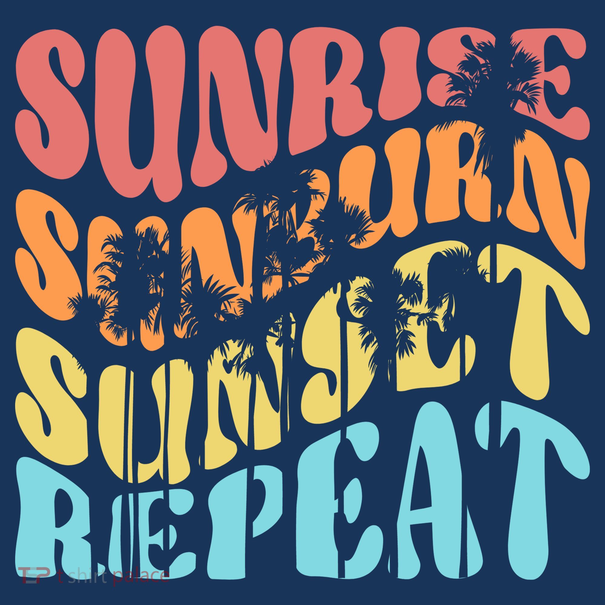 Sunride Sunburn Sunset Repeat Baby Bodysuit