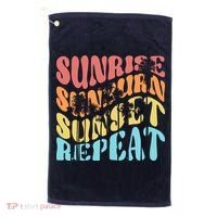 Sunride Sunburn Sunset Repeat Golf Towel thumb 0