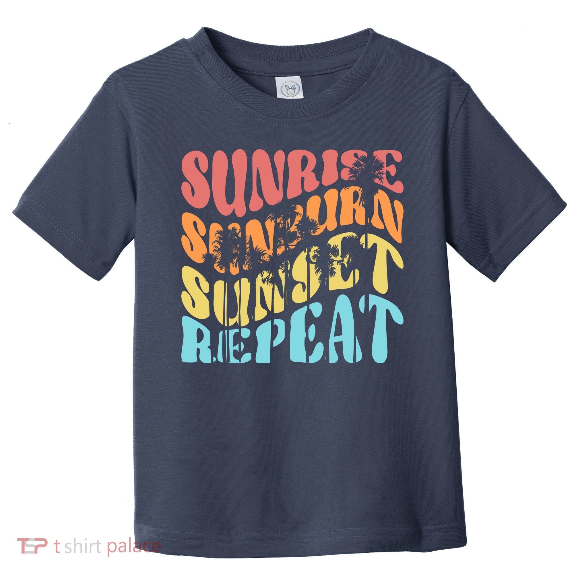 Sunride Sunburn Sunset Repeat Toddler T-Shirt