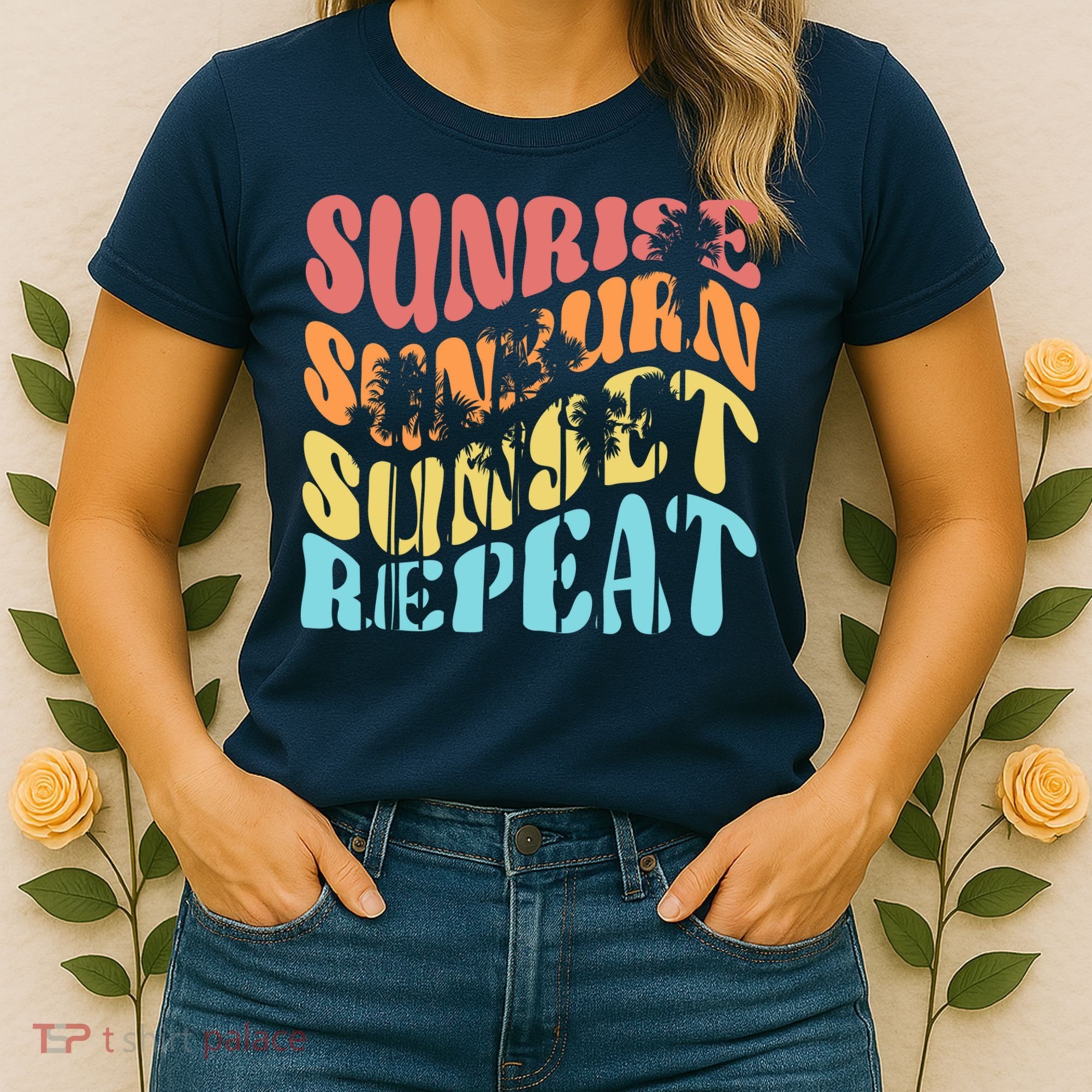 Sunride Sunburn Sunset Repeat Women's T-Shirt