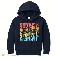 Sunride Sunburn Sunset Repeat Kids Hoodie thumb 0