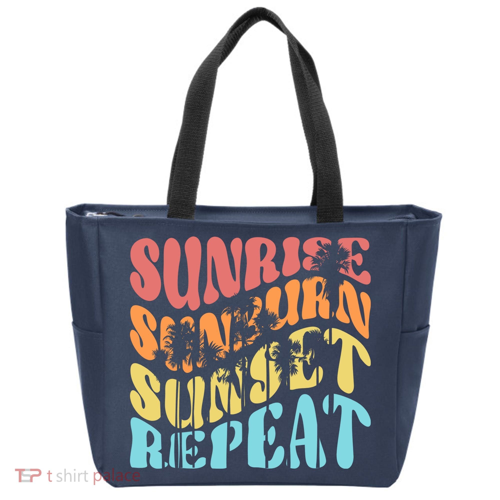 Sunride Sunburn Sunset Repeat Tote Bag