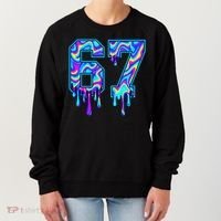 Swirl Six Seven Drip Cool Trippy 6-7 Meme Women's Sweatshirt thumb 0