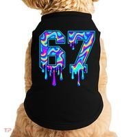 Swirl Six Seven Drip Cool Trippy 6-7 Meme Doggie Tank thumb 0