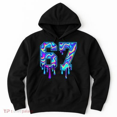 Swirl Six Seven Drip Cool Trippy 6-7 Meme Hoodie