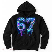 Swirl Six Seven Drip Cool Trippy 6-7 Meme Hoodie thumb 0