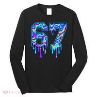 Swirl Six Seven Drip Cool Trippy 6-7 Meme Long Sleeve Shirt thumb 0