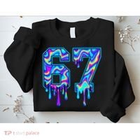 Swirl Six Seven Drip Cool Trippy 6-7 Meme Sweatshirt thumb 2
