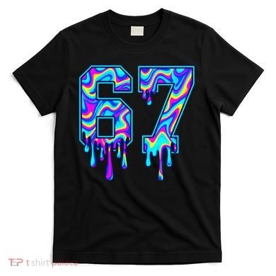 Swirl Six Seven Drip Cool Trippy 6-7 Meme T-Shirt