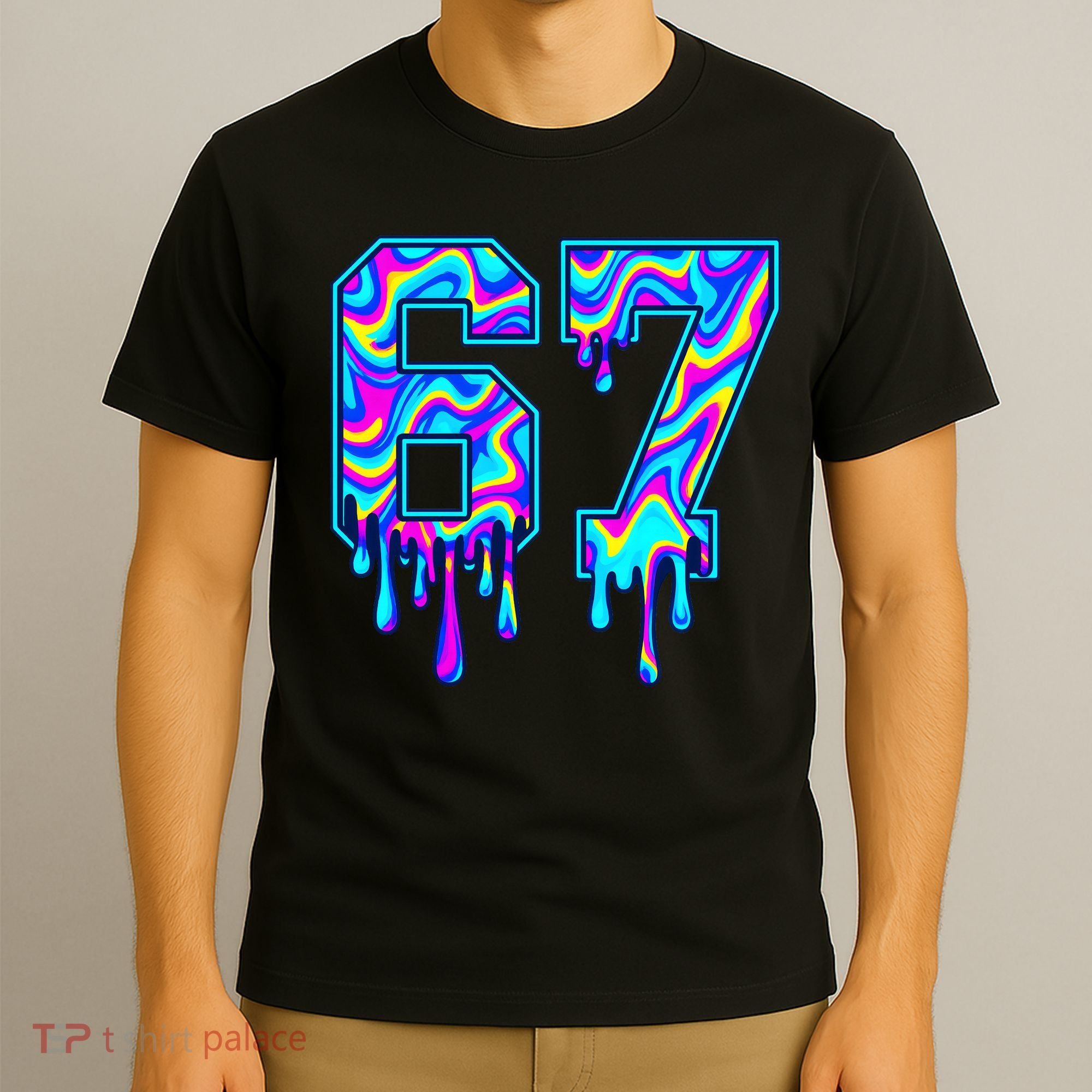 Swirl Six Seven Drip Cool Trippy 6-7 Meme T-Shirt