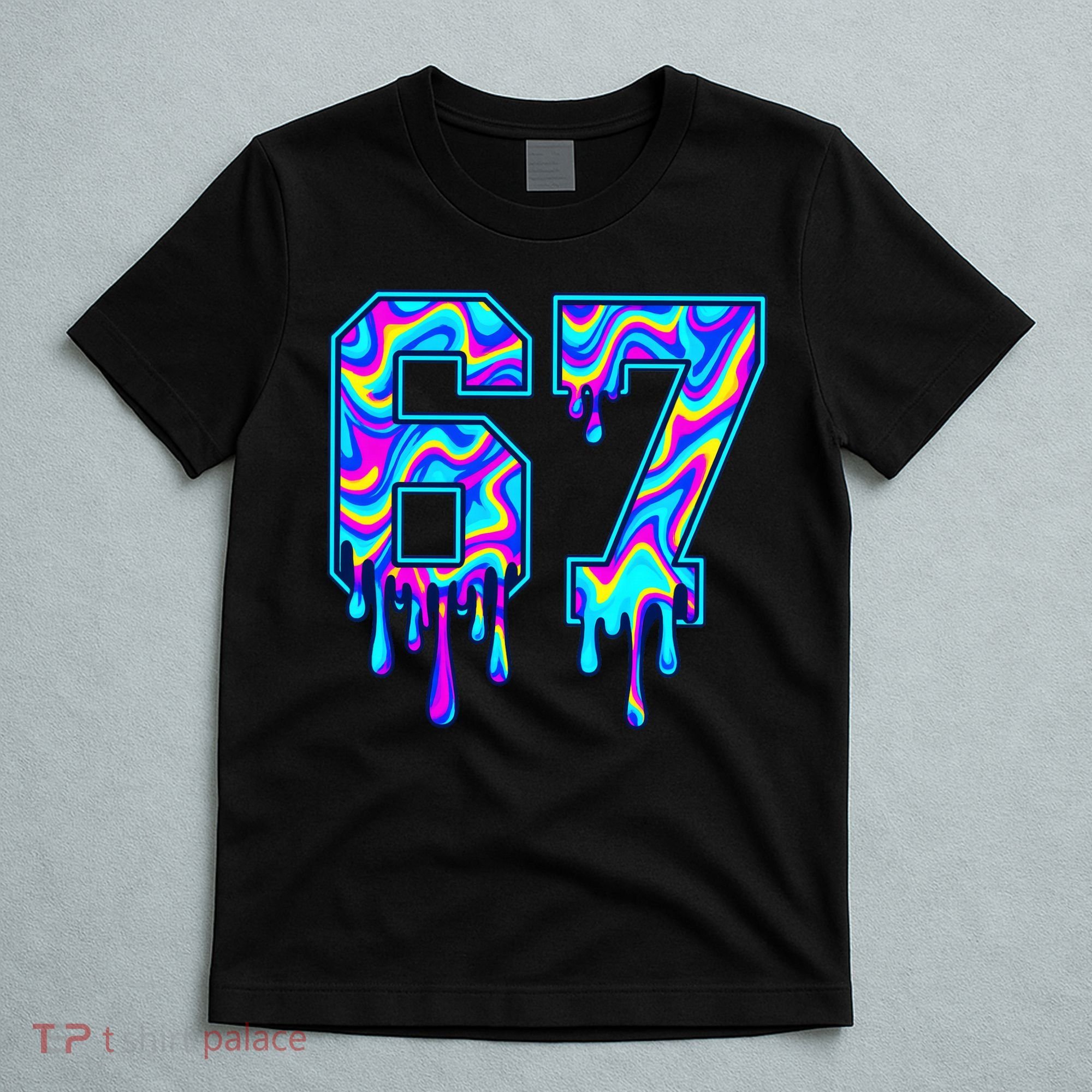 Swirl Six Seven Drip Cool Trippy 6-7 Meme T-Shirt