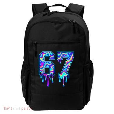Swirl Six Seven Drip Cool Trippy 6-7 Meme Backpack