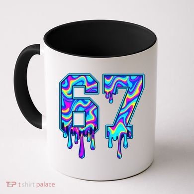 Swirl Six Seven Drip Cool Trippy 6-7 Meme Coffee Mug