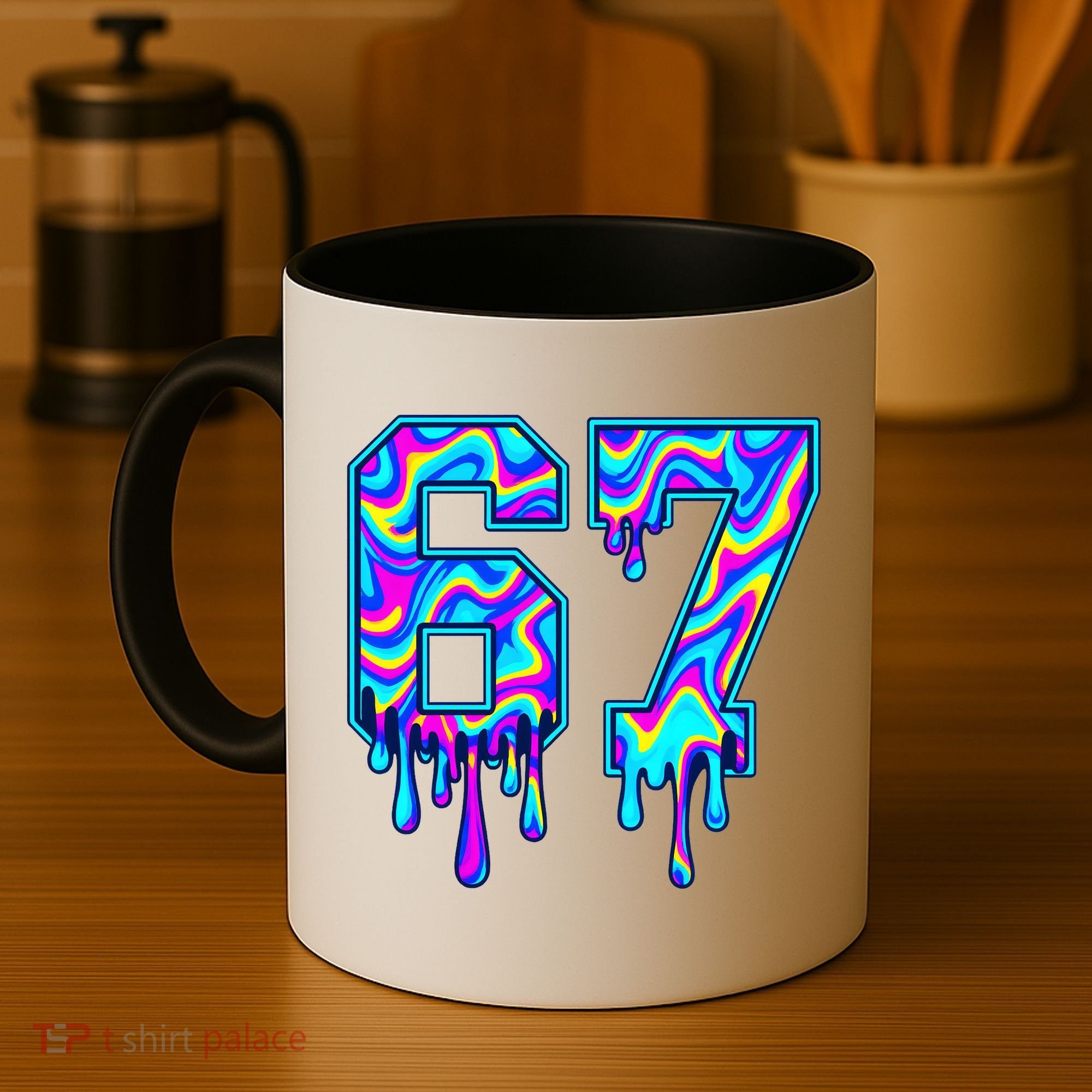 Swirl Six Seven Drip Cool Trippy 6-7 Meme Coffee Mug