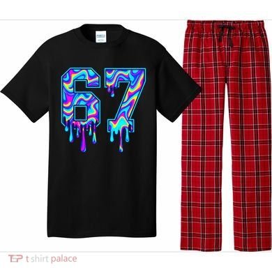 Swirl Six Seven Drip Cool Trippy 6-7 Meme Pajama Set