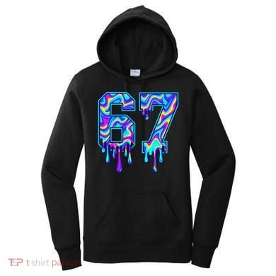 Swirl Six Seven Drip Cool Trippy 6-7 Meme Women's Hoodie