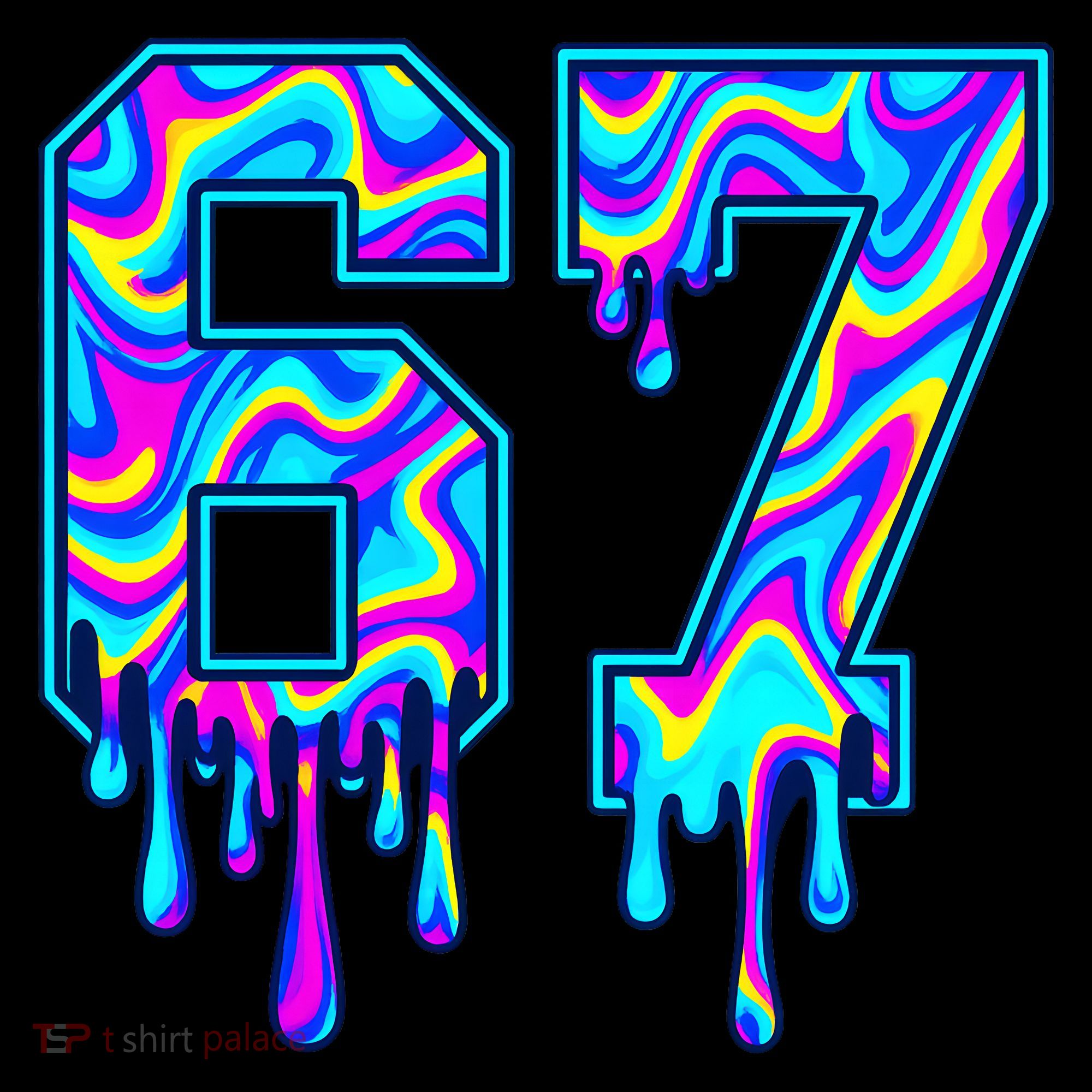 Swirl Six Seven Drip Cool Trippy 6-7 Meme Women's Hoodie
