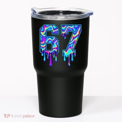 Swirl Six Seven Drip Cool Trippy 6-7 Meme Tumbler