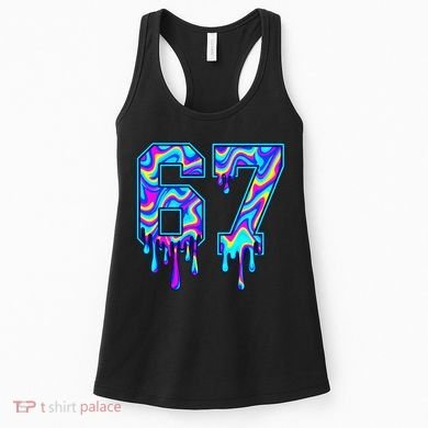 Swirl Six Seven Drip Cool Trippy 6-7 Meme Women's Tank Top