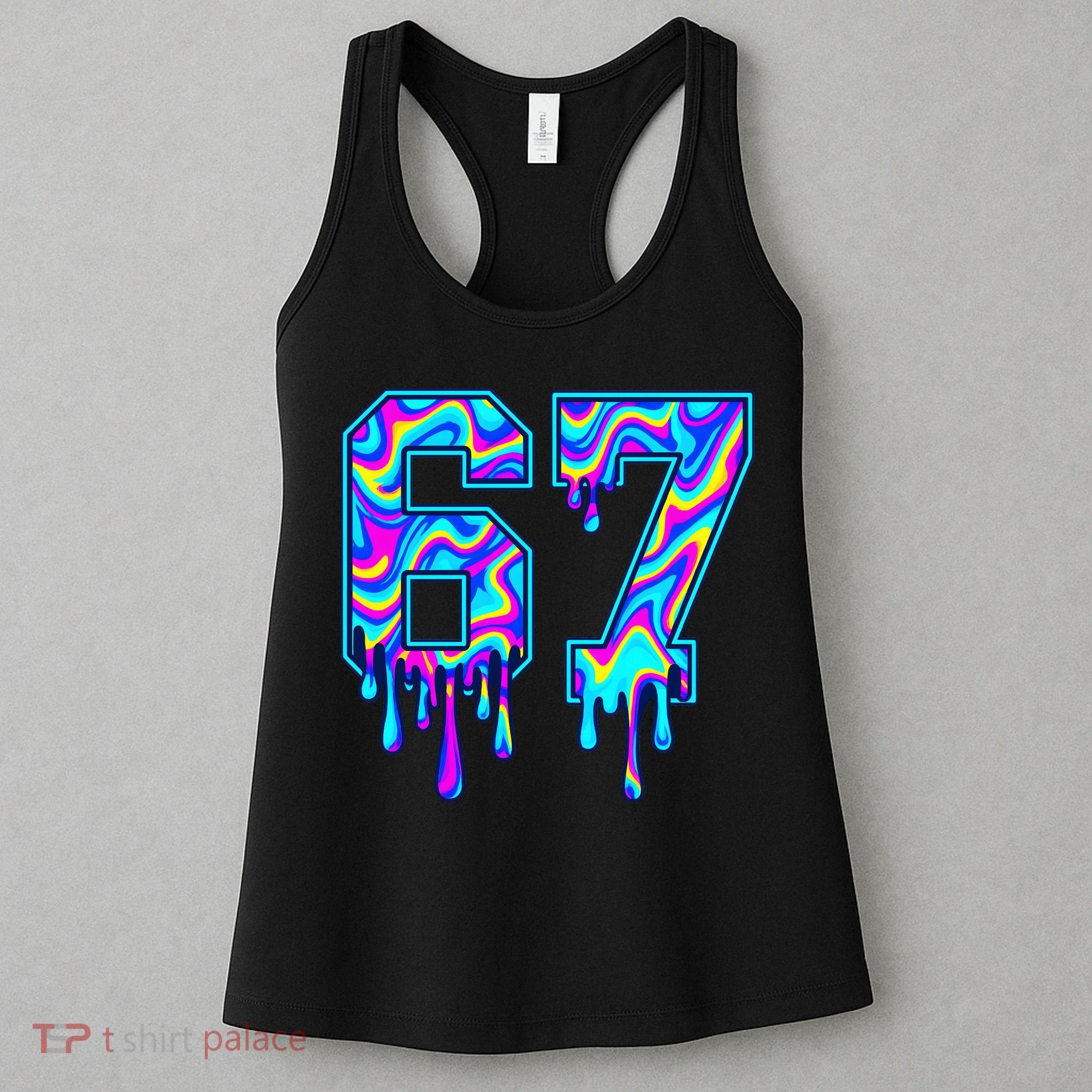 Swirl Six Seven Drip Cool Trippy 6-7 Meme Women's Tank Top