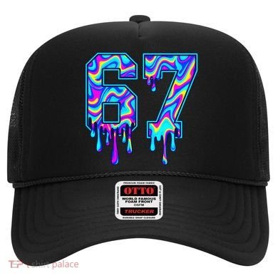 Swirl Six Seven Drip Cool Trippy 6-7 Meme Hat