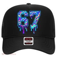 Swirl Six Seven Drip Cool Trippy 6-7 Meme Hat thumb 0