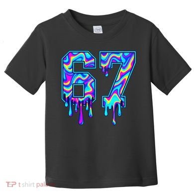 Swirl Six Seven Drip Cool Trippy 6-7 Meme Toddler T-Shirt