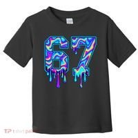 Swirl Six Seven Drip Cool Trippy 6-7 Meme Toddler T-Shirt thumb 0