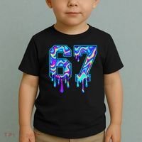 Swirl Six Seven Drip Cool Trippy 6-7 Meme Toddler T-Shirt thumb 2