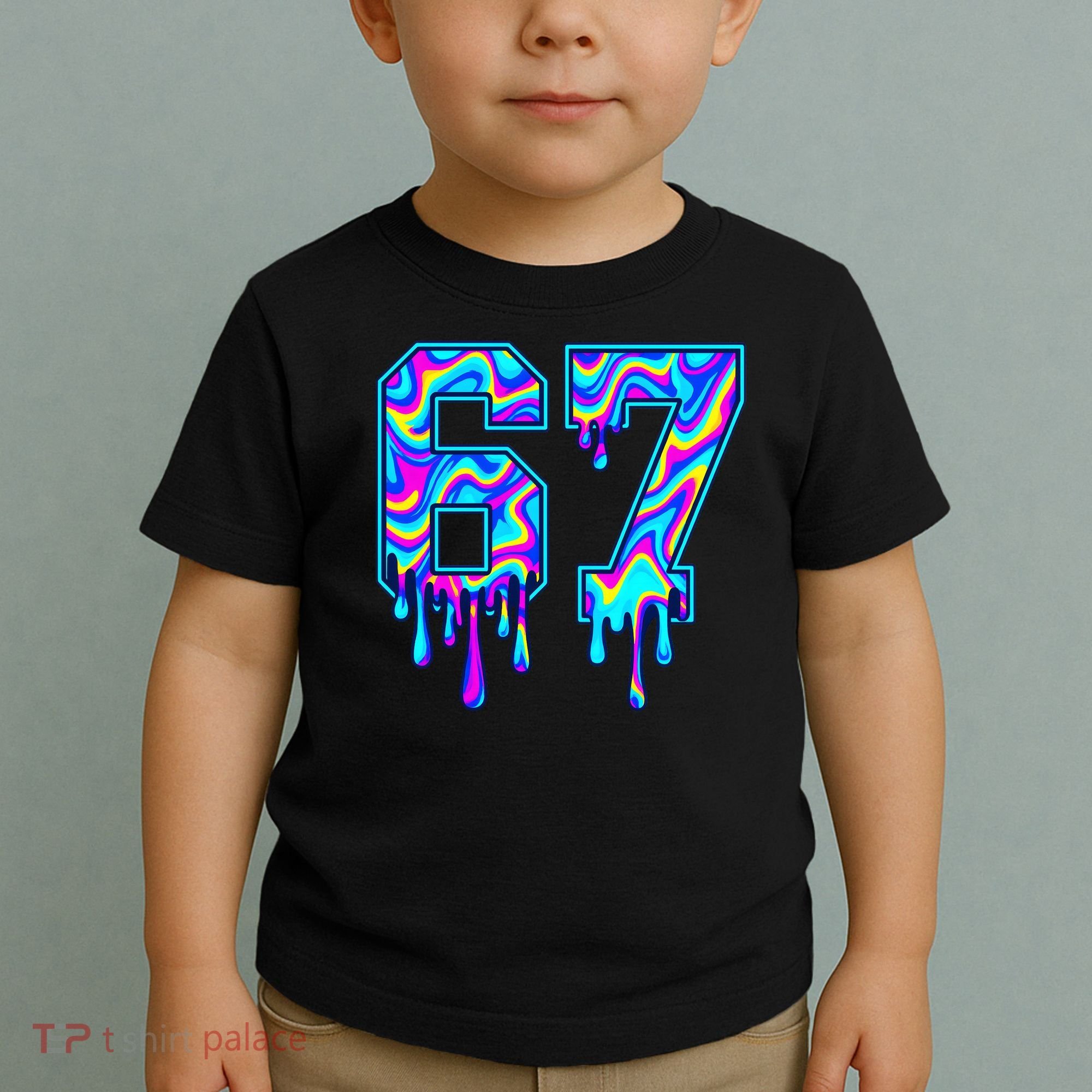 Swirl Six Seven Drip Cool Trippy 6-7 Meme Toddler T-Shirt