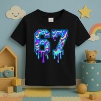 Swirl Six Seven Drip Cool Trippy 6-7 Meme Toddler T-Shirt thumb 3