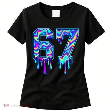 Swirl Six Seven Drip Cool Trippy 6-7 Meme Women's T-Shirt