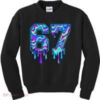 Swirl Six Seven Drip Cool Trippy 6-7 Meme Kids Sweatshirt thumb 0