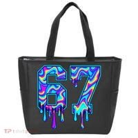 Swirl Six Seven Drip Cool Trippy 6-7 Meme Tote Bag thumb 0