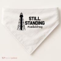 Still Standing Sanibel Strong Florida Hurricane Relief USA-Made Doggie Bandana thumb 0