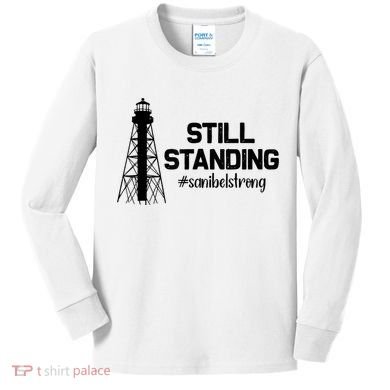 Still Standing Sanibel Strong Florida Hurricane Relief Kids Long Sleeve Shirt