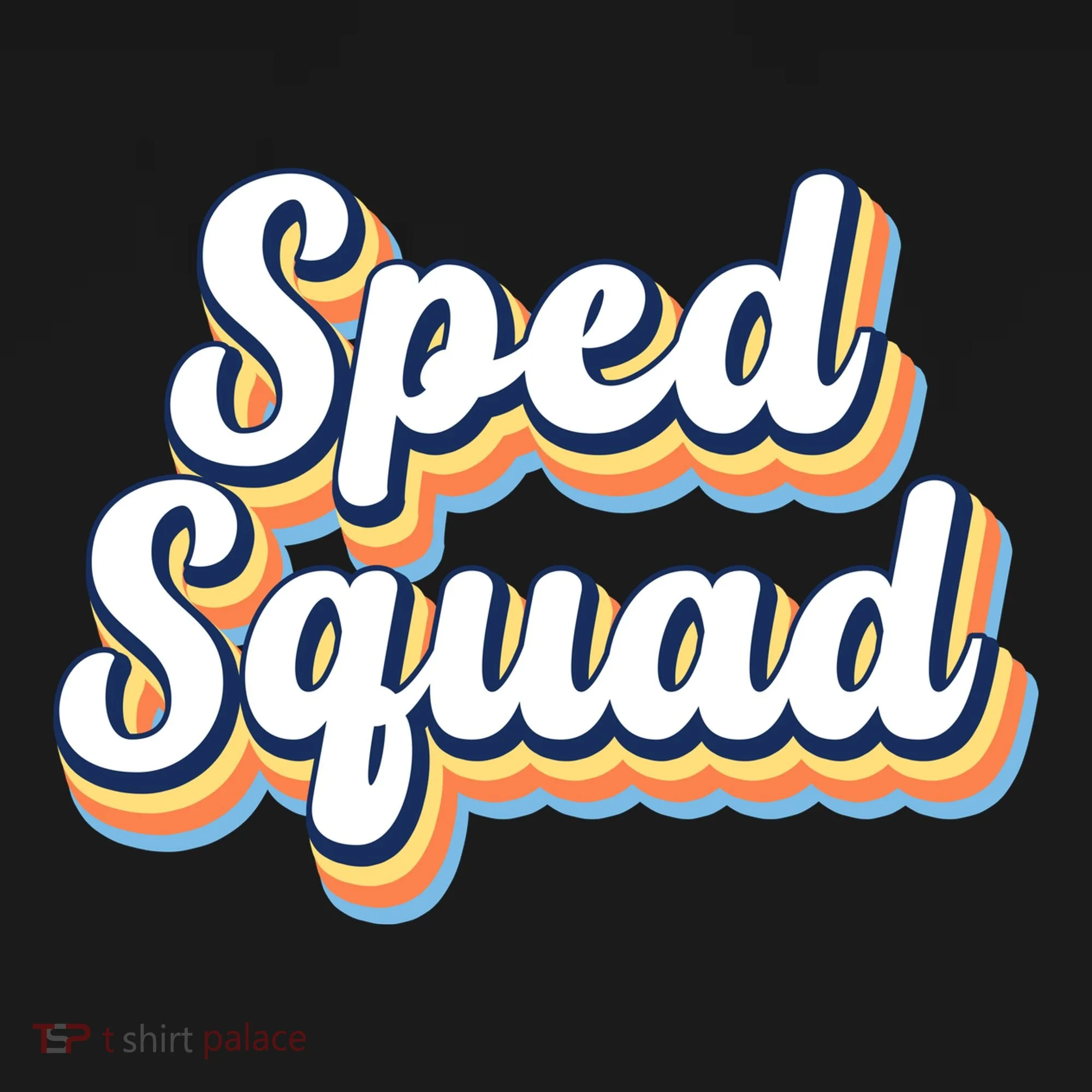 Sped Squad Special Education Retro Doggie Tank