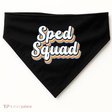 Sped Squad Special Education Retro USA-Made Doggie Bandana