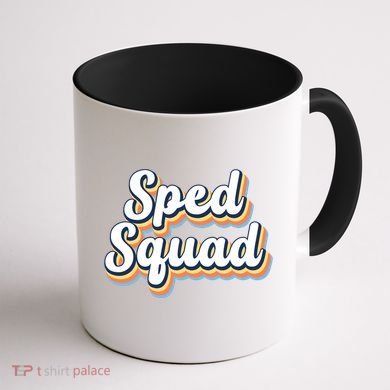 Sped Squad Special Education Retro Coffee Mug back
