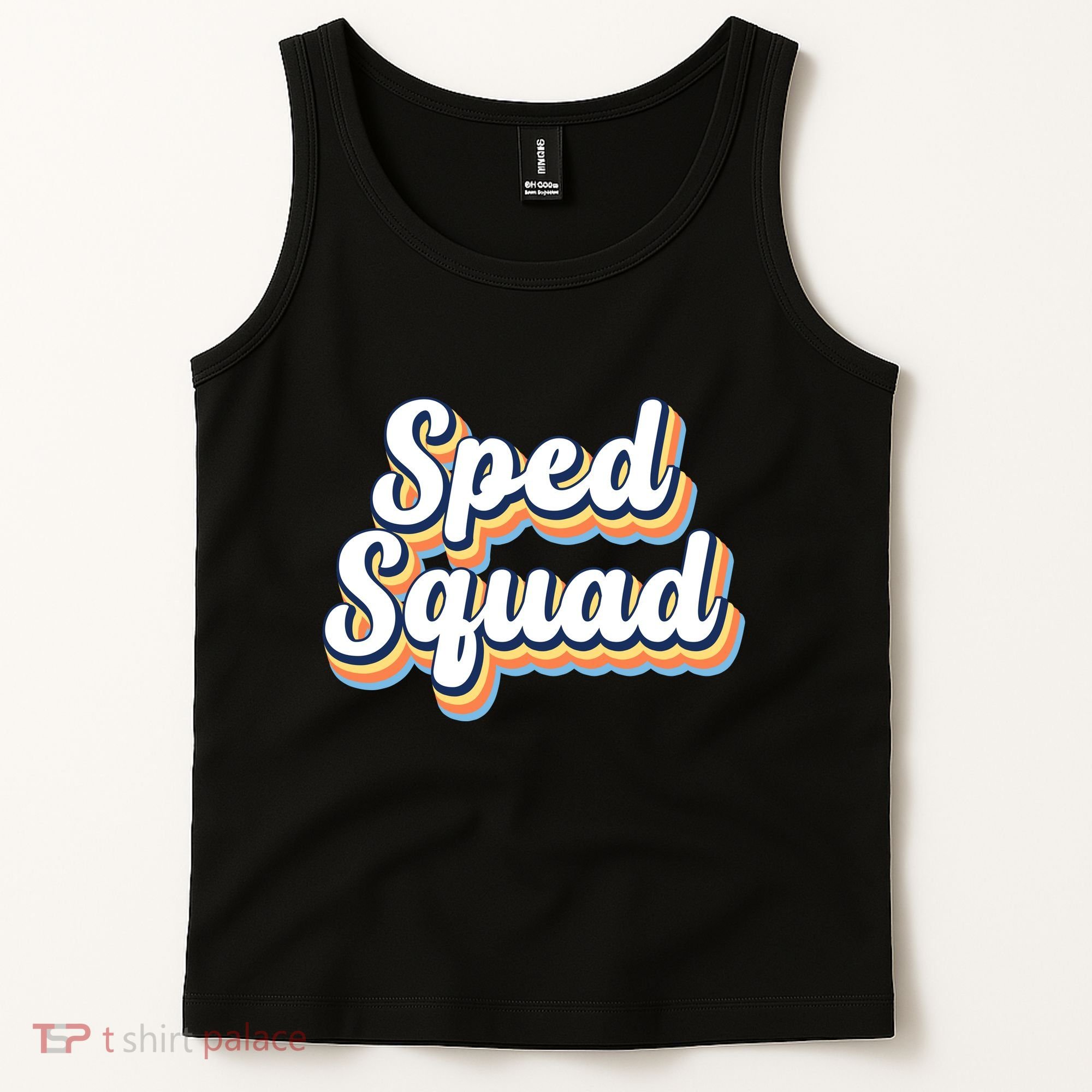 Sped Squad Special Education Retro Tank Top