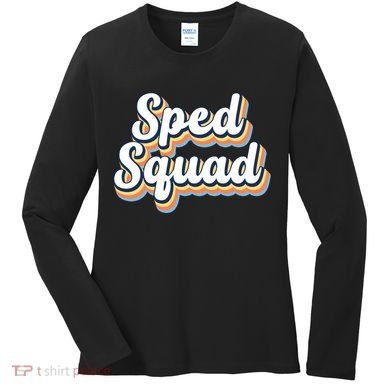 Sped Squad Special Education Retro Women's Long Sleeve Shirt