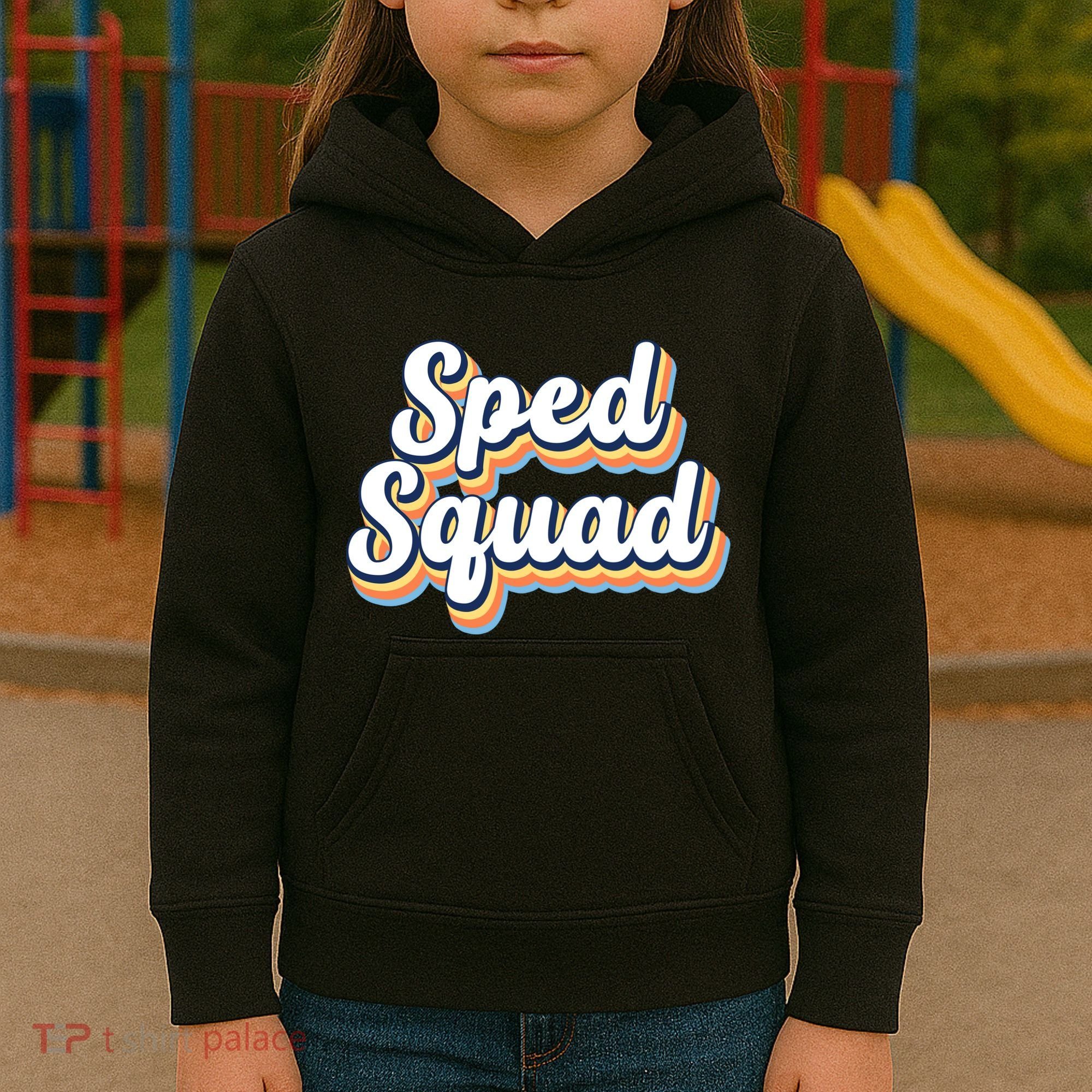 Sped Squad Special Education Retro Kids Hoodie