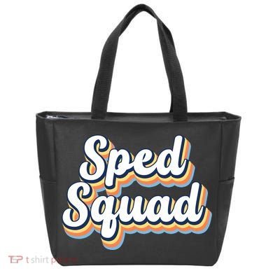 Sped Squad Special Education Retro Tote Bag